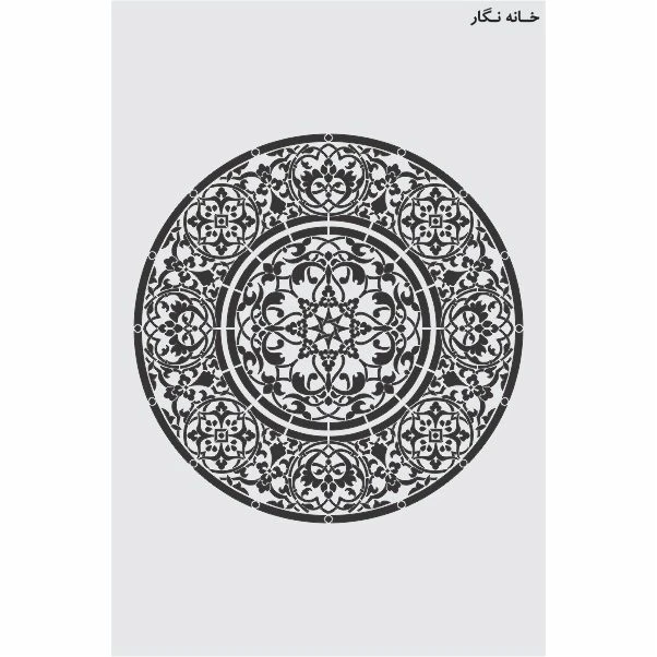  شابلون خانه نگار طرح ماندالا کد 456