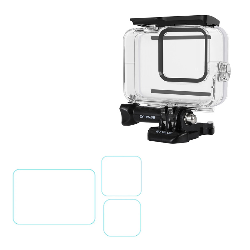 کاور ضد آب پلوز مدل PU353 مناسب برای دوربین ورزشی گوپرو Hero 8 به همراه محافظ صفحه نمایش