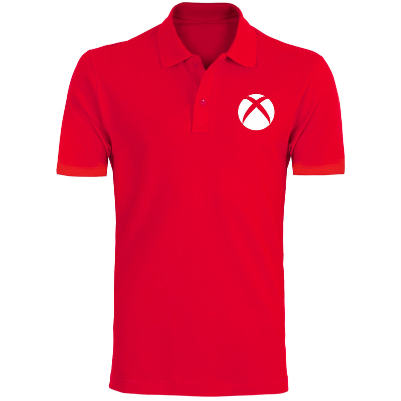 پولوشرت آستین کوتاه مردانه مدل توپ  X206  رنگ قرمز