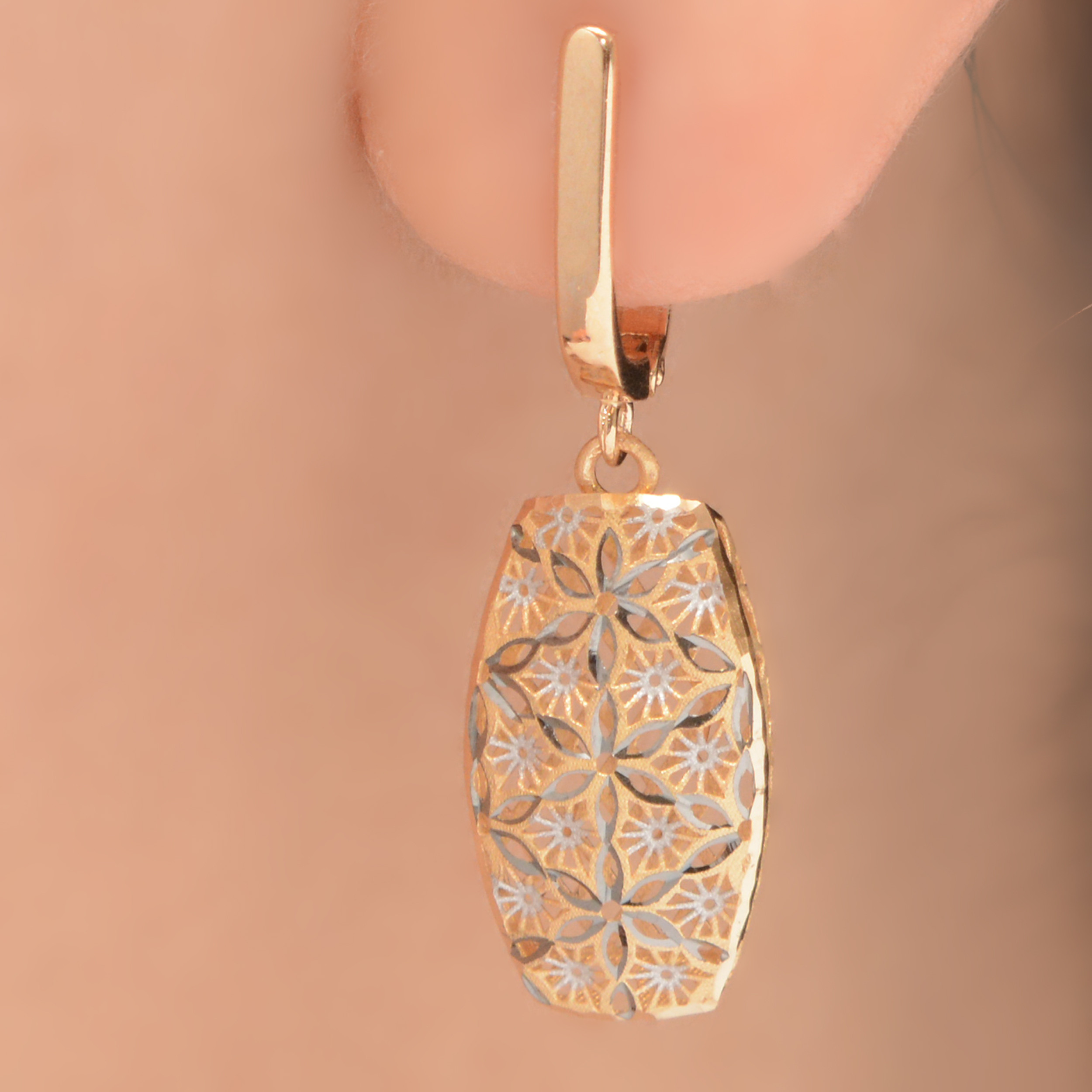 نیم ست طلا 18 عیار زنانه طلای مستجابی مدل آوا کد 67138