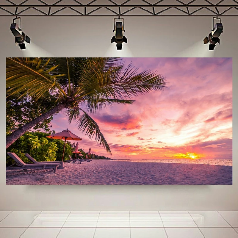 پوستر طرح طبیعت مدل غروب ساحل کد AR9270