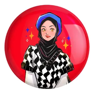 پیکسل خندالو طرح دخترانه باحجاب کد 26023 مدل بزرگ