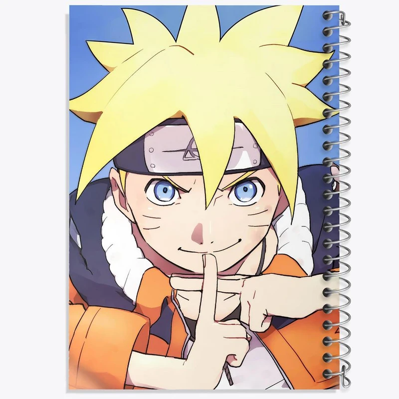 دفتر مشق 100 برگ خندالو طرح بوروتو اوزوماکی انیمه بوروتو Boruto کد 15750