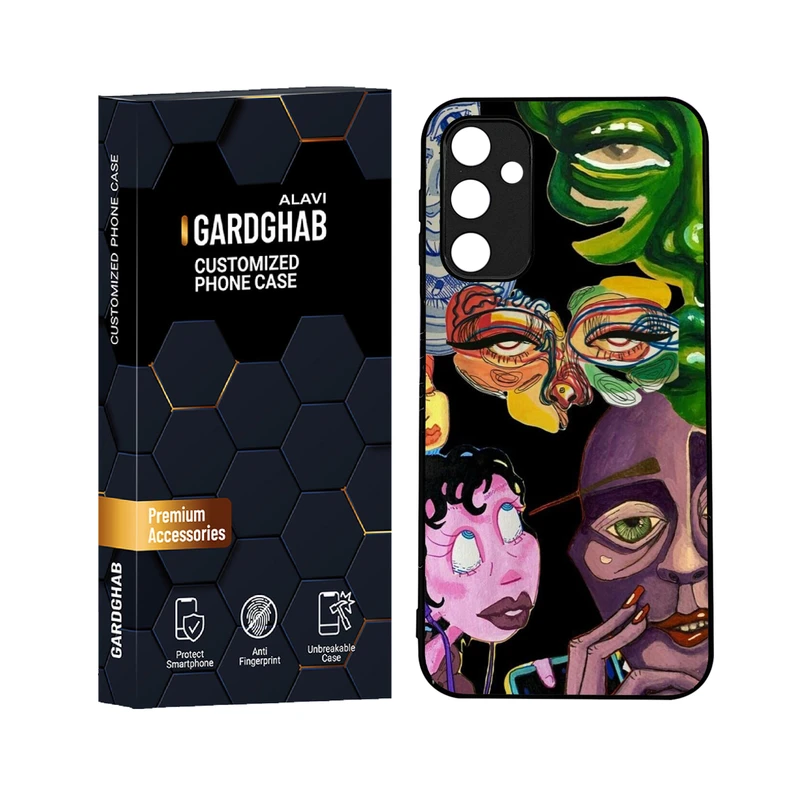 کاور گارد قاب علوی مدل دورژله ای هنری مناسب برای گوشی موبایل سامسونگ Galaxy A24