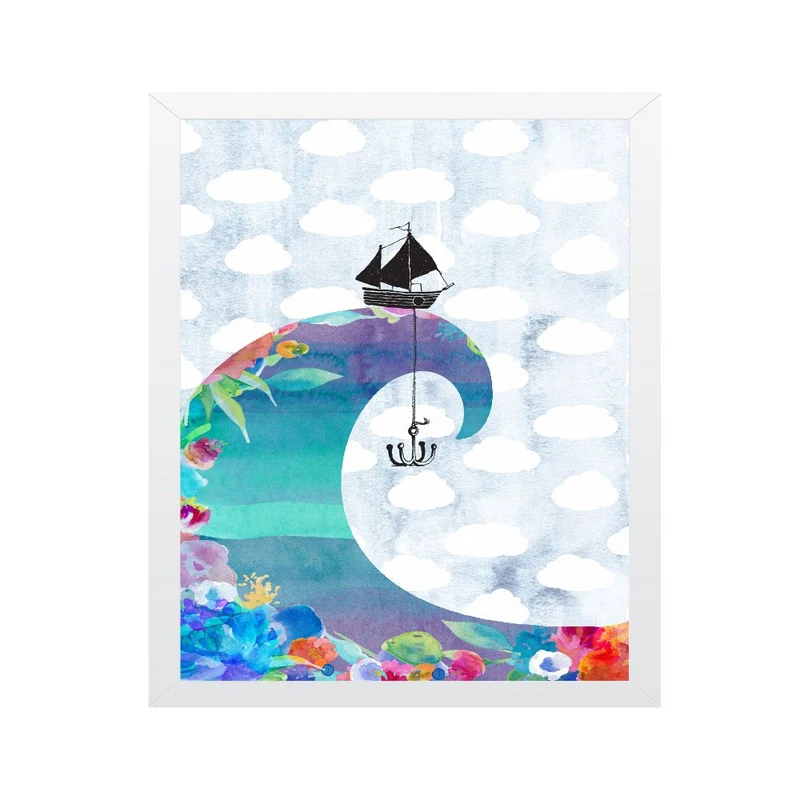 تابلو مدل موج دریا