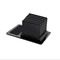 زیر لیوانی ماهوت مدل Carbon-Fiber بسته 6 عددی