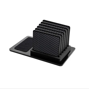 زیر لیوانی ماهوت مدل carbon-fiber بسته 6 عددی