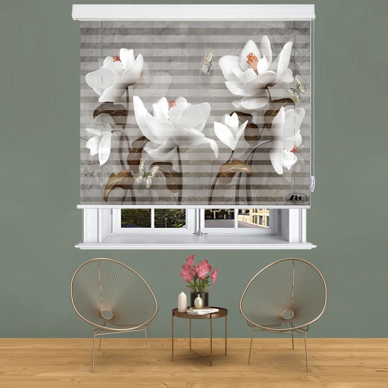 پرده زبرا زیو مدل 3D-1074 سایز 100x200 سانتی متر