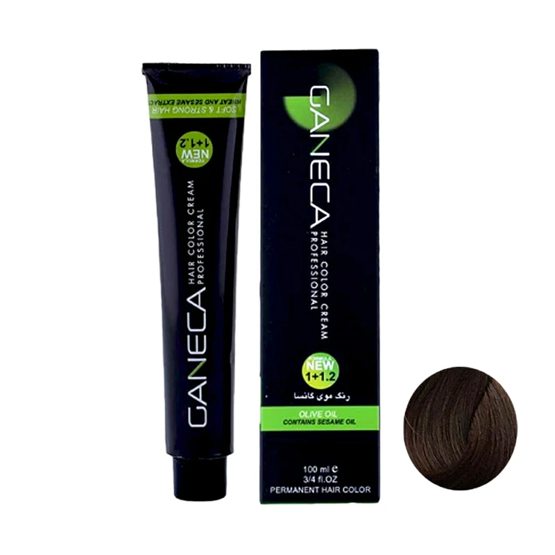 رنگ مو گانسا شماره N5 حجم 100 میلی لیتر رنگ قهوه ای روشن 