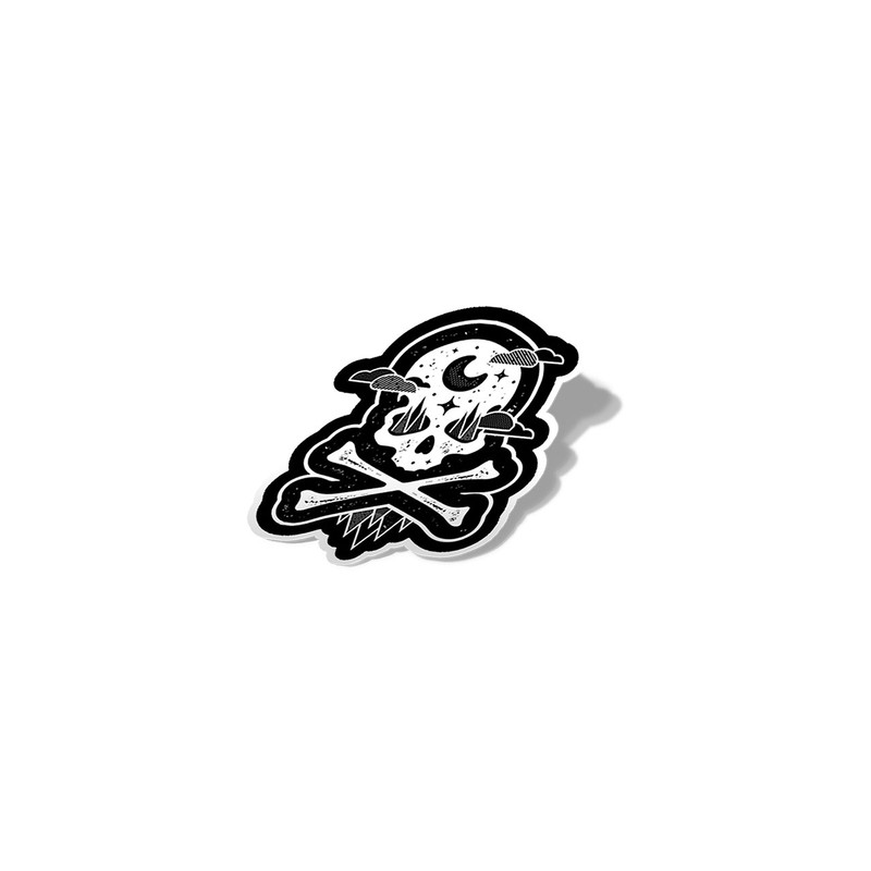 استیکر تزئینی موبایل و تبلت لولو مدل اسکلت SKULL کد 516