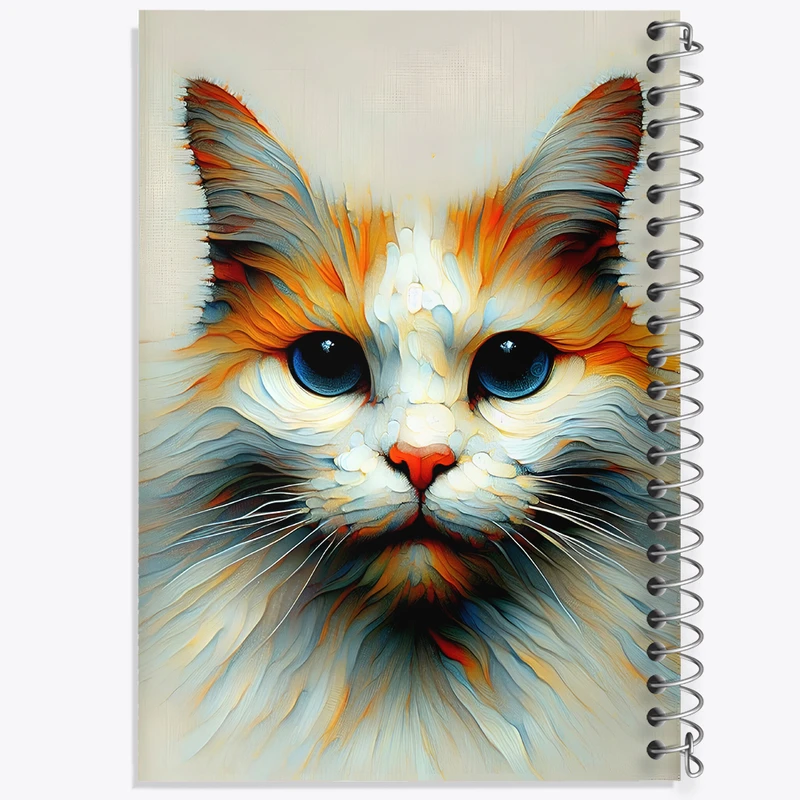 دفتر مشق 50 برگ خندالو طرح گربه (Cat) کد F6210