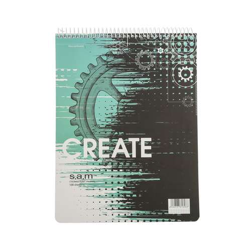 دفتر شطرنجی 100 برگ سم طرح CREATE