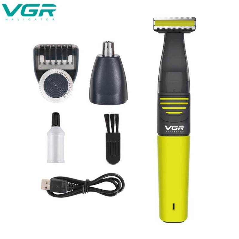 ماشین اصلاح موی صورت و بدن و بینی وی جی ار مدل V-043 ماشین اصلاح موی صورت و بدن و بینی وی جی ار مدل V-043