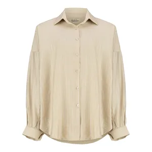 شومیز آستین بلند یقه برگردان زنانه مدل Mehrlian-002