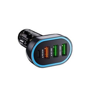 شارژر فندکی 63 وات 4 پورت تسکو مدل TCG 44