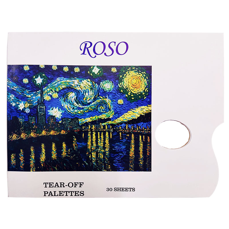 پالت روسو مدل یک بار مصرف طرح the starry night city
