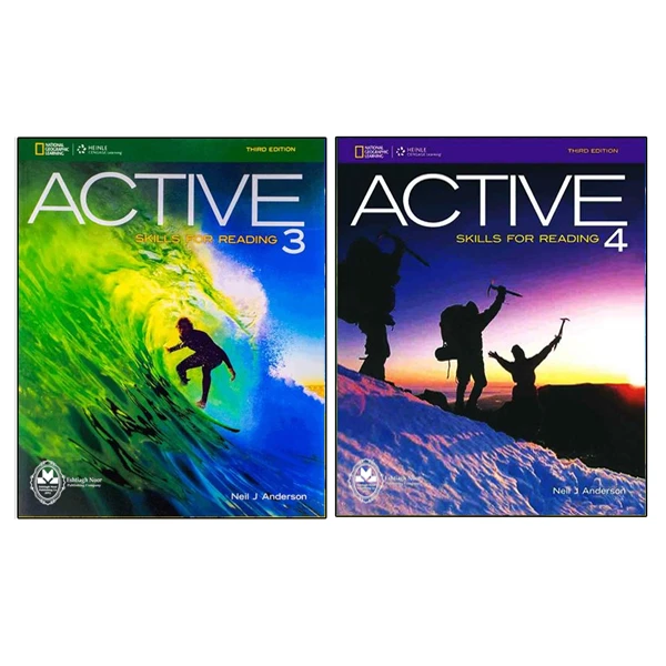 کتاب Active Skills For Reading اثر Neil J Anderson انتشارات اشتیاق نور جلد 3 و 4