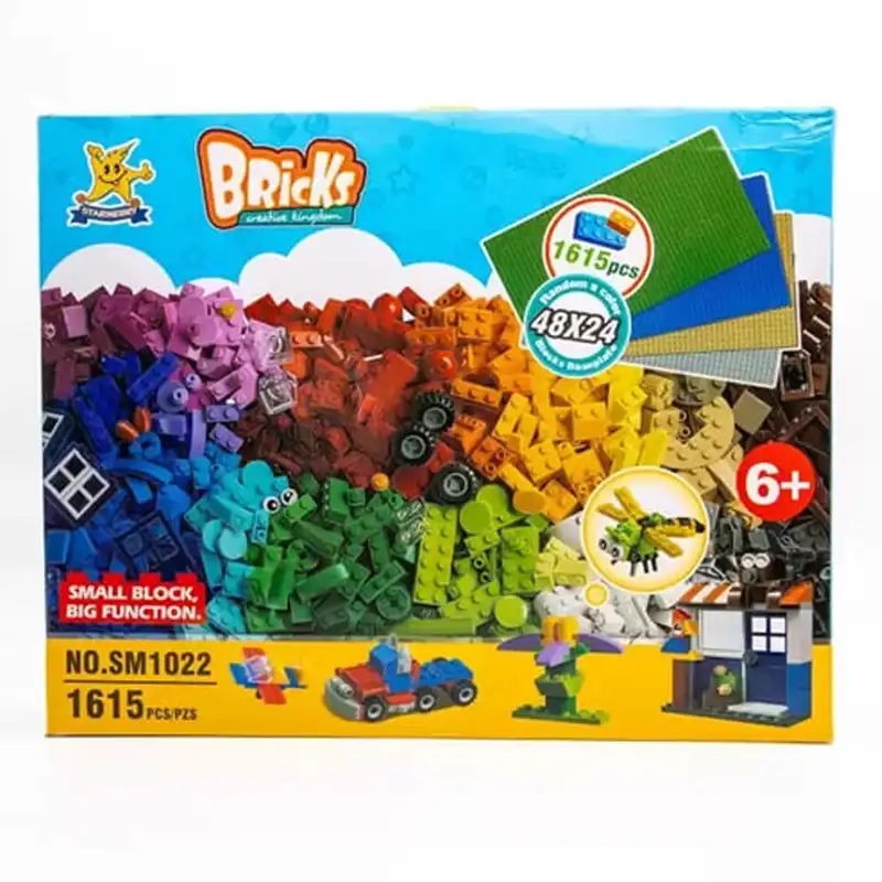 ساختنی 1615 قطعه همراه صفحه لگو مدل کلاسیک کد SM1022