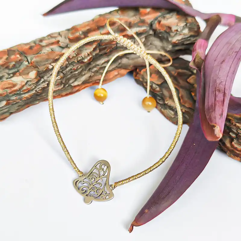 دستبند نقره زنانه مدل زنگوله