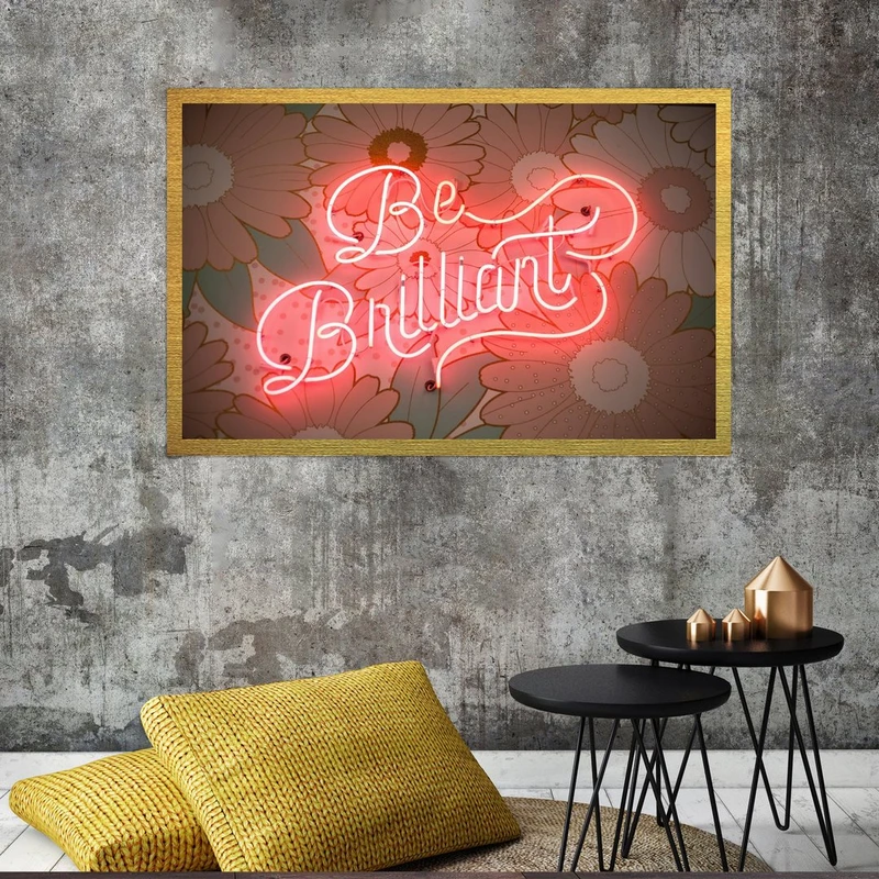 تابلو بکلیت طرح جمله انگیزشی مدل قاب شاسی T-S9151