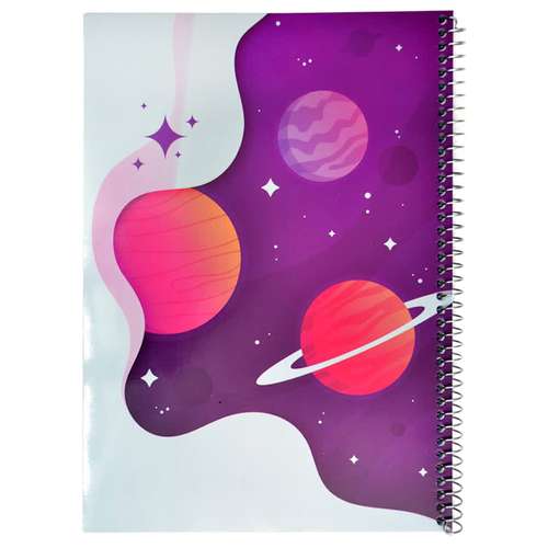  دفتر مشق طرح فانتزی کهکشان