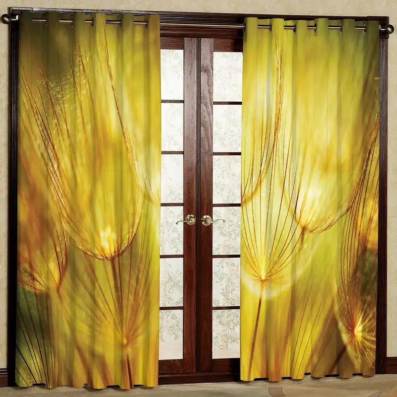 پرده مدل قاصدک مخمل پانچی کد 2592 سایز 200x140 سانتی متر