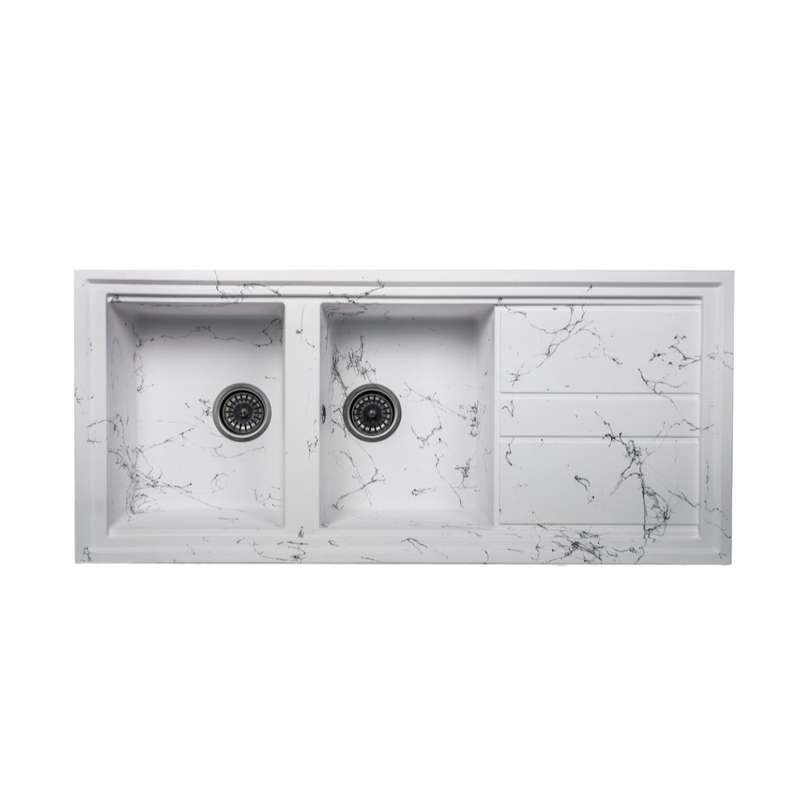 سینک ظرفشویی گرانیت مدل مرمر نقره mount کد 200 توکار