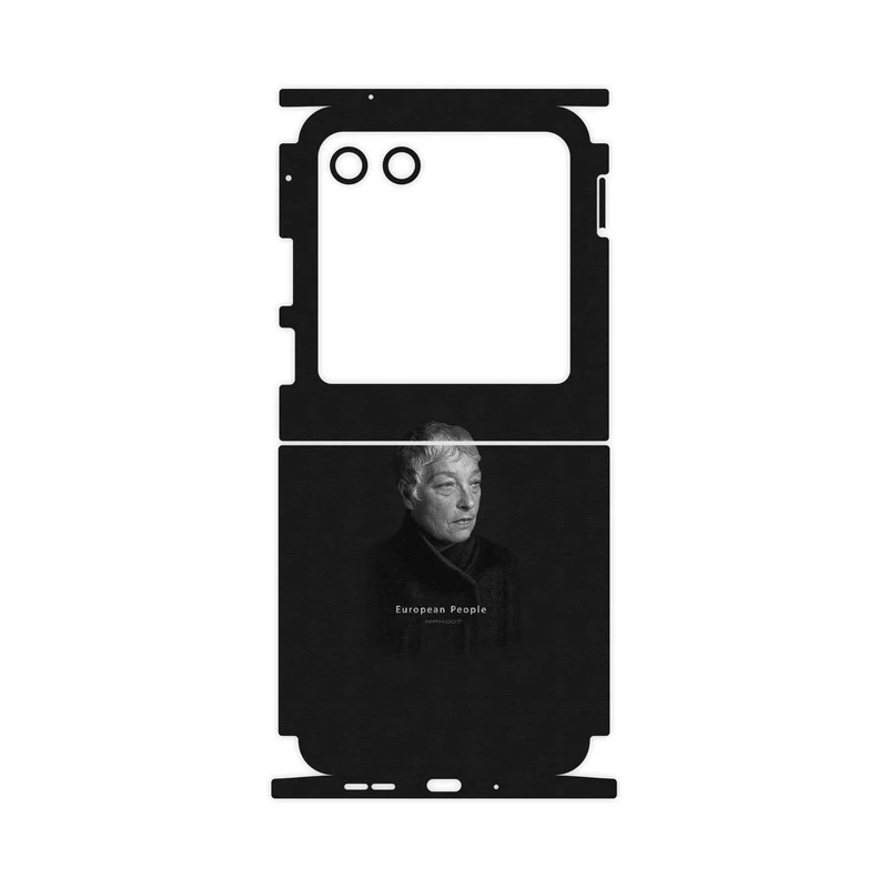 برچسب پوششی ماهوت مدل Portrait of a European Woman-FullSkin مناسب برای گوشی موبایل موتورولا Razr 40 Ultra