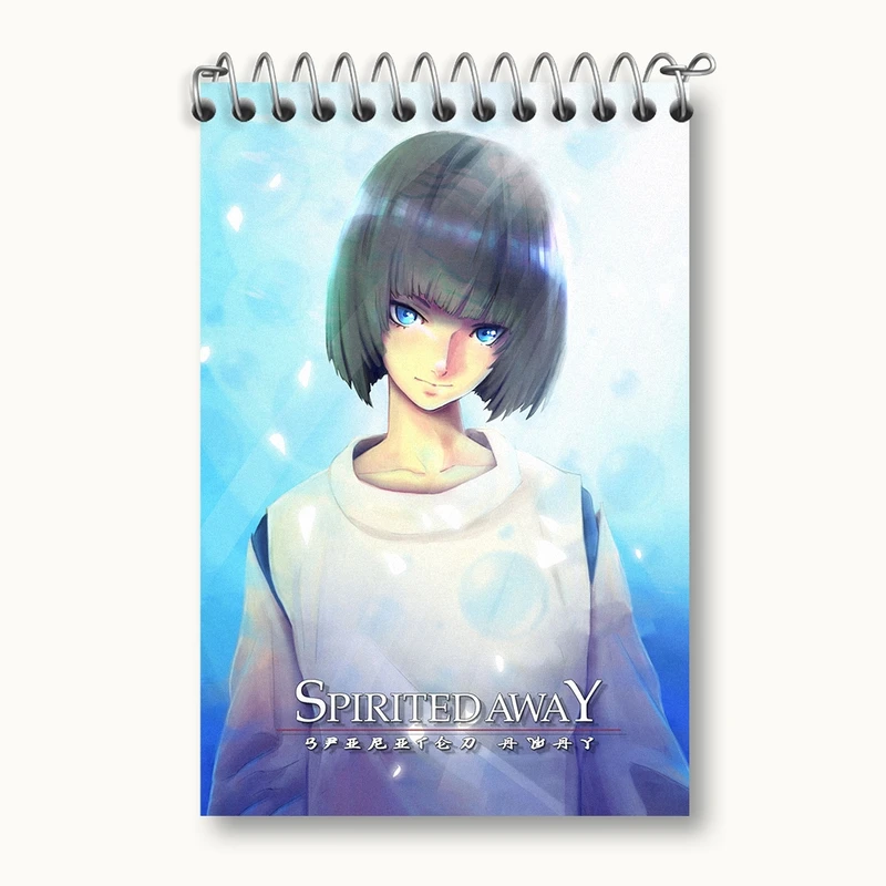 دفتر یادداشت 50 برگ خندالو مدل انیمه شهر اشباح (Spirited Away) کد F1686