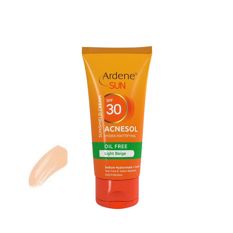 کرم ضد آفتاب رنگی آردن SPF 30 مدل Acnesol مناسب پوستهای چرب و مختلط حجم 50 میلیلیتر کرم ضد آفتاب رنگی آردن SPF 30 مدل Acnesol مناسب پوستهای چرب و مختلط حجم 50 میلیلیتر