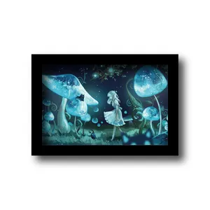 تابلو مدل قارچ شیشه ای طرح شب رویایی
