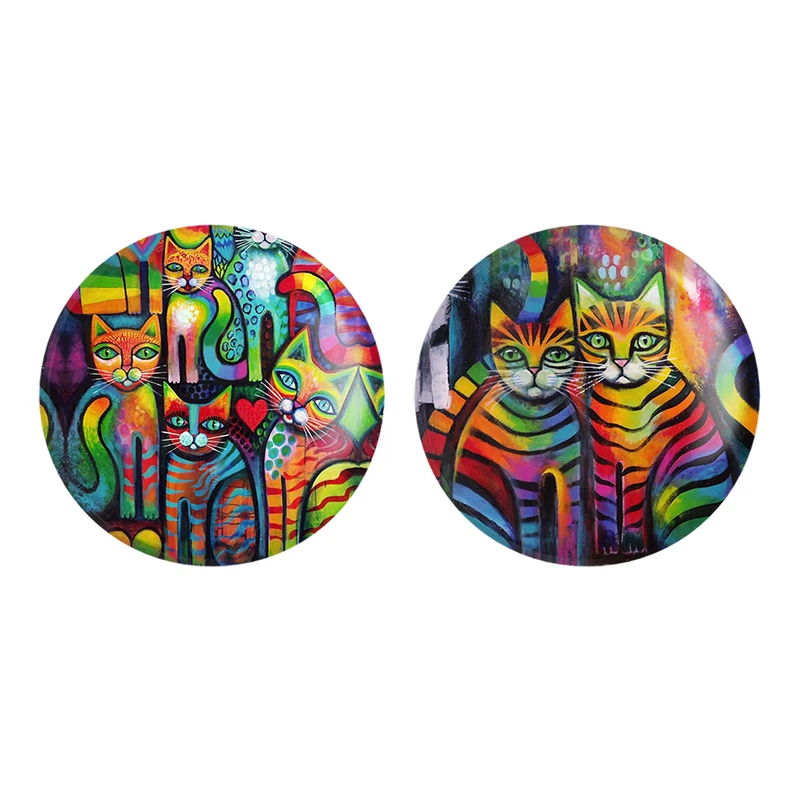 مگنت خندالو مدل نقاشی انتزاعی کد 53135317 مجموعه 2 عددی