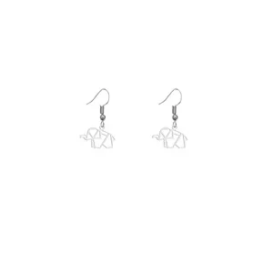 گوشواره نقره زنانه هایکا طرح فیل مدل n.ha176