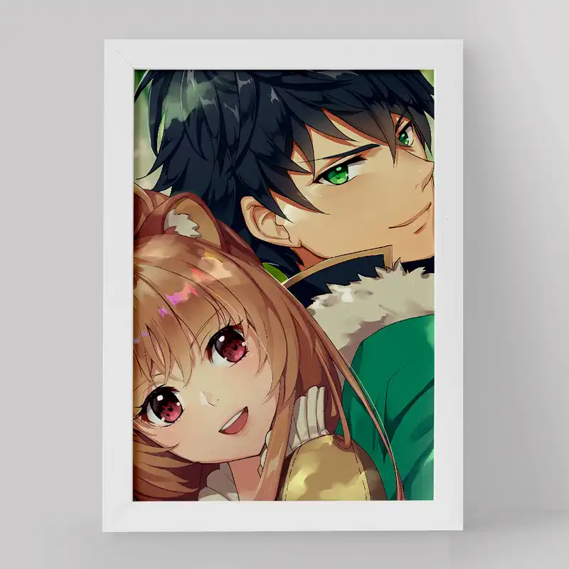 تابلو خندالو مدل رافتالیا و نائوفومی انیمه ظهور قهرمان سپر کد 15972