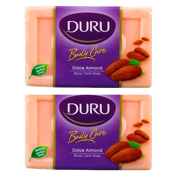 صابون شستشو دورو سری Body Care مدل Almond تحت لیسانس وزن180 گرم مجموعه 2 عددی