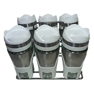 ست جا ادویه 6 پارچه کاپریس مدل فلورا کد 02