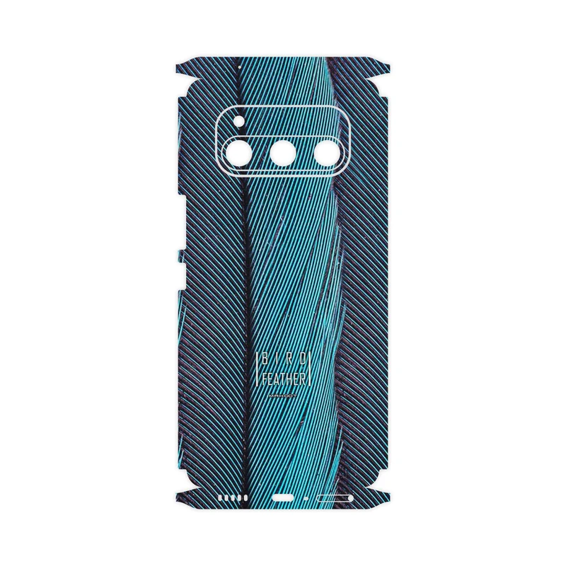 برچسب پوششی ماهوت مدل Turquoise feathers-FullSkin مناسب برای گوشی موبایل داریا Bond 5G
