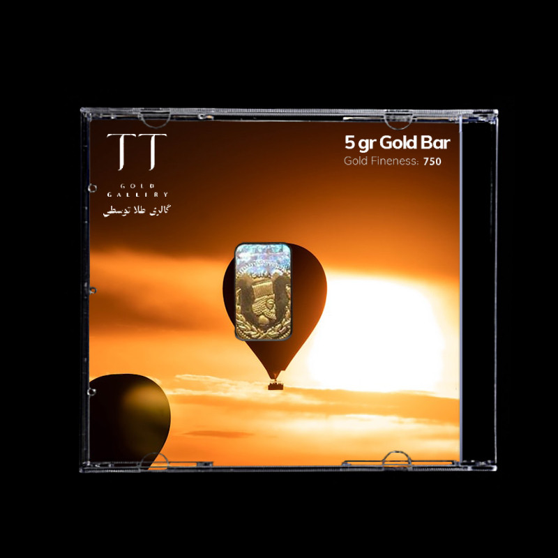 شمش طلا 18 عیار گالری طلا توسطی مدل D6B220