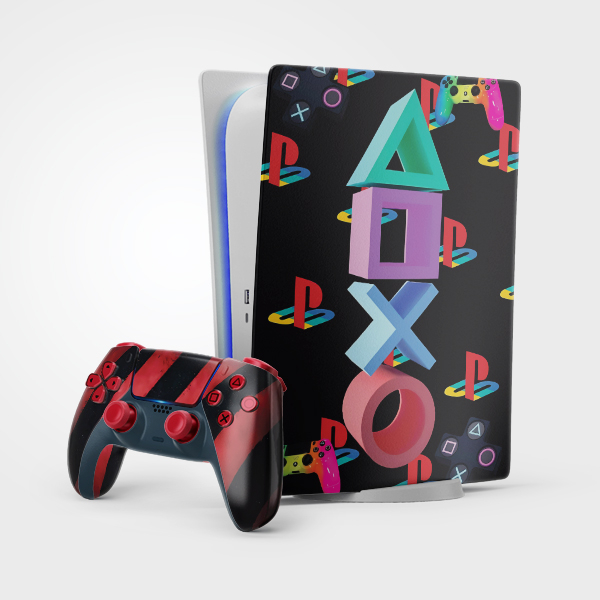 برچسب کنسول بازی پلی استیشن5 استاندارد توییجین وموییجین مدل playstation 01