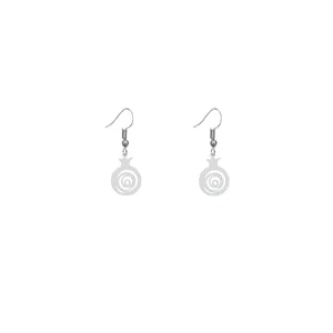 گوشواره نقره زنانه هایکا طرح انار مدل n.ha661
