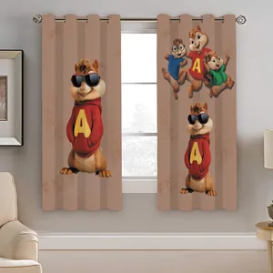 پرده نیروانا طرح آلوین کودک مدل هازان کد 8194 سایز 140×200 سانتی متر