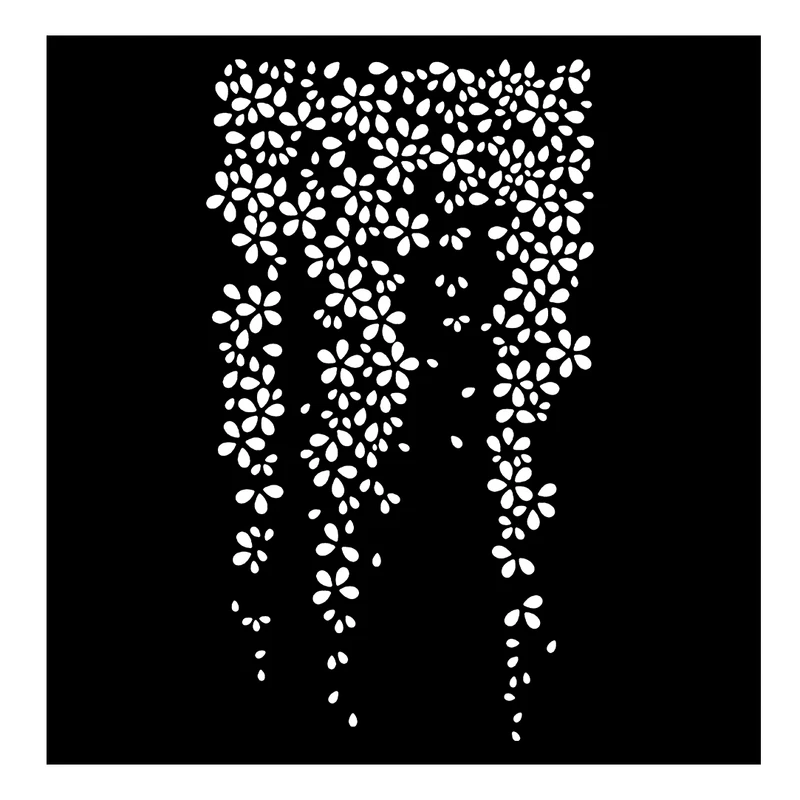  شابلون باتیس آرت طرح شکوفه کد 50-470