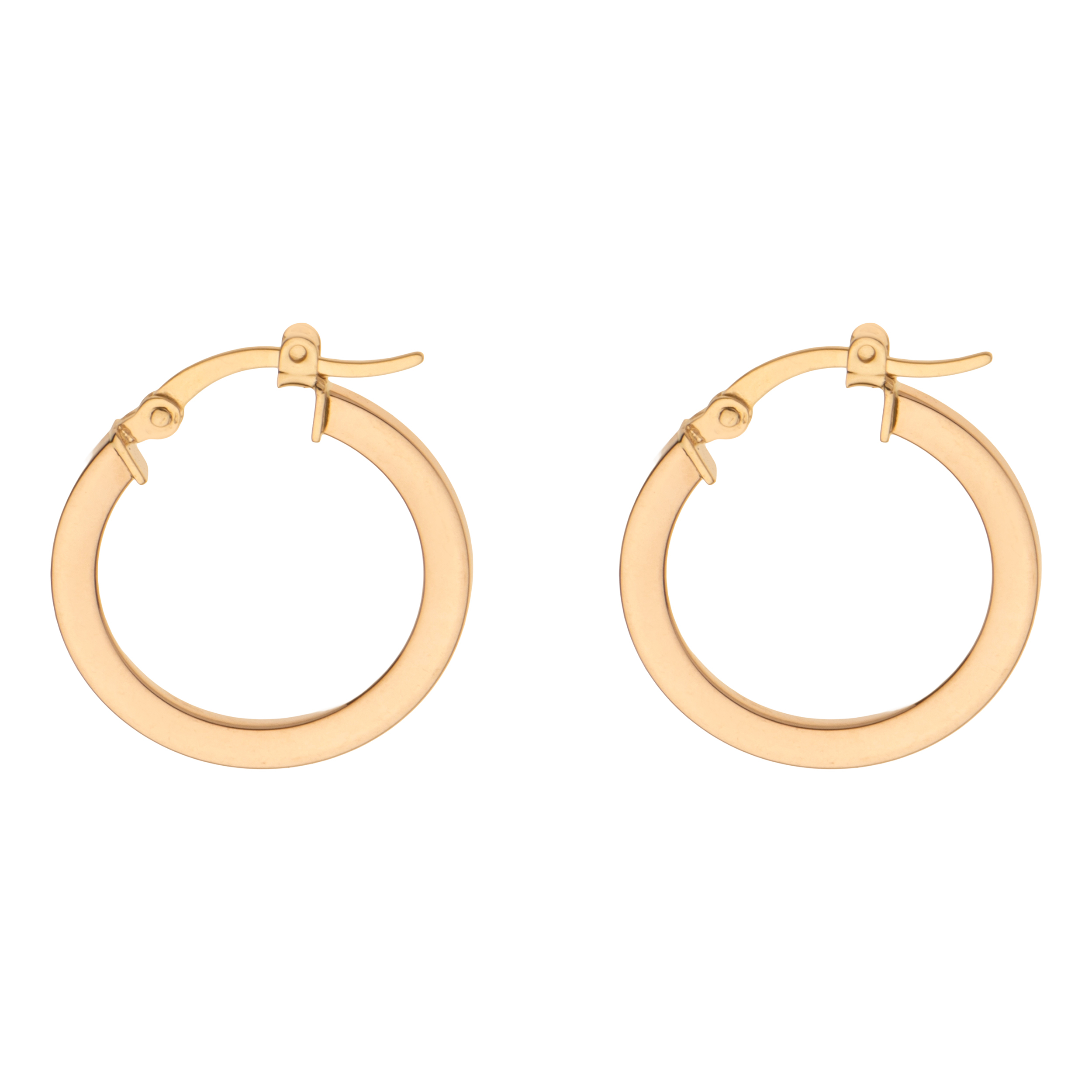 گوشواره حلقهای طلا 18 عیار زنانه گلدم مدل E-3070045