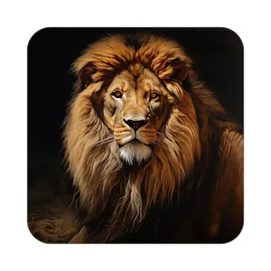 زیر لیوانی کاکتی طرح شیر مدل mp23687