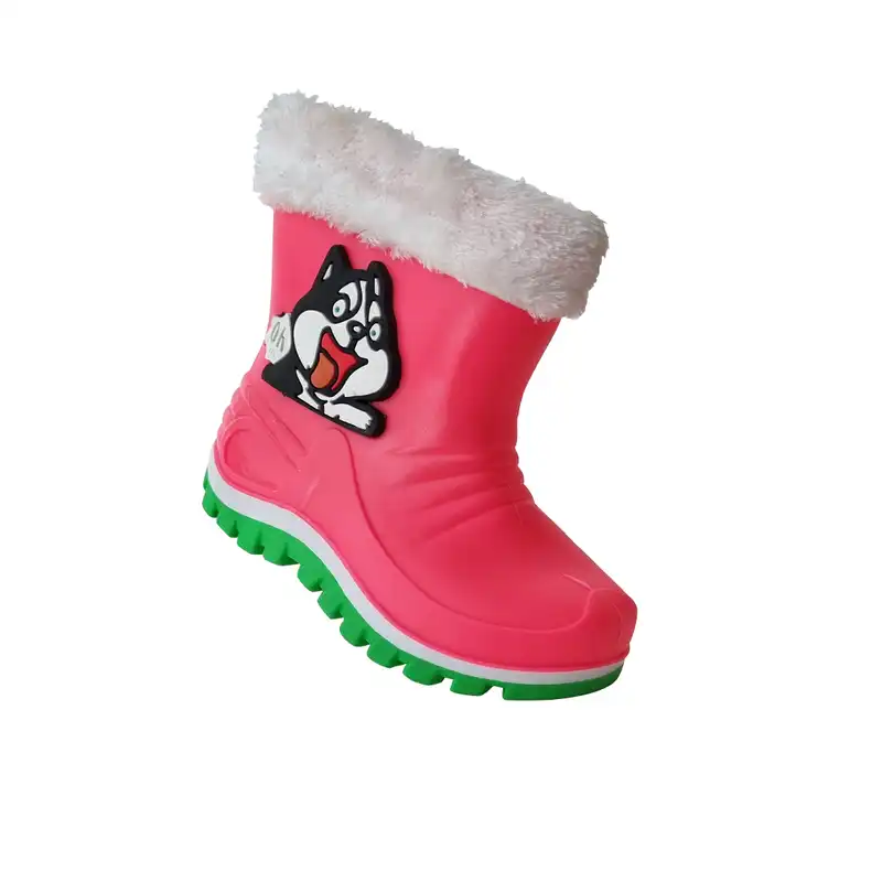 چکمه دخترانه پایون مدل بل طرح سگ برجسته کد 62-P