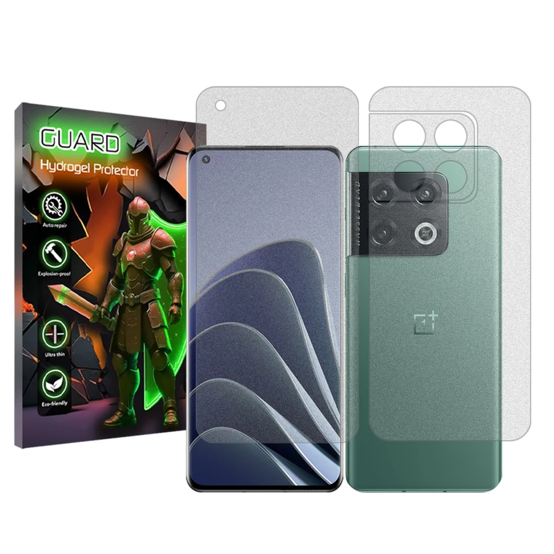  محافظ صفحه نمایش مات گارد مدل Tough مناسب برای گوشی موبایل وان پلاس 10 Pro به همراه محافظ پشت گوشی