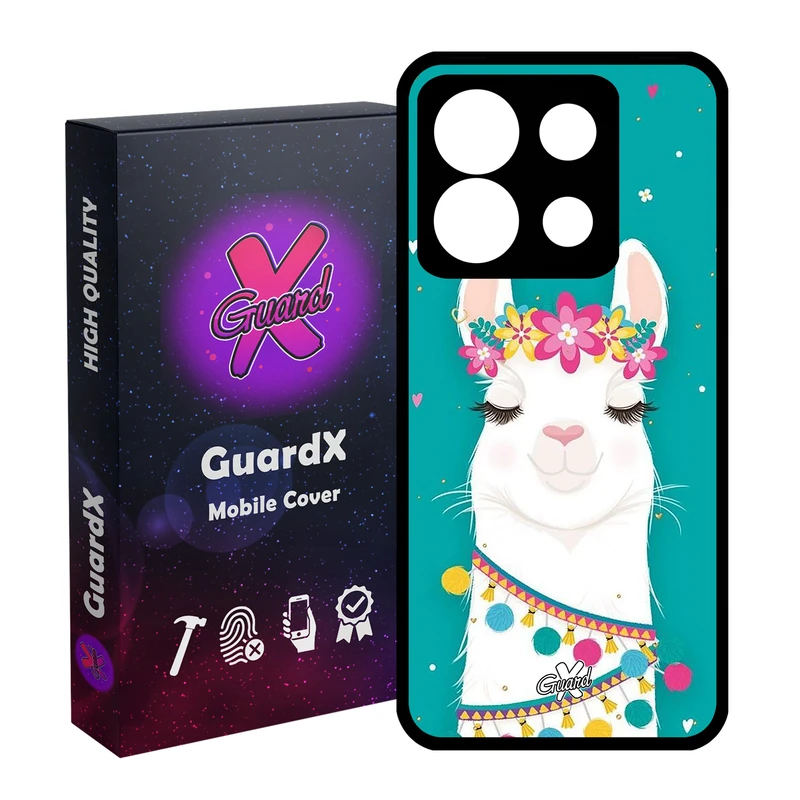 کاور گارد ایکس طرح Llama مدل Glass10017 مناسب برای گوشی موبایل شیائومی Redmi Note 13 5G