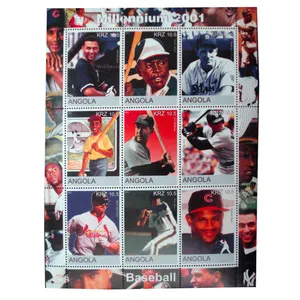 تمبر یادگاری مدل بيس بال كد bc-1227 مجموعه 9 عددي