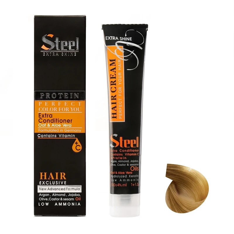 رنگ مو استیل شماره 12.5 حجم 100 میلی لیتر رنگ سوپر بلوند طلایی