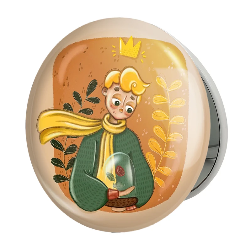 آینه جیبی خندالو طرح شازده کوچولو مدل تاشو کد 25763 